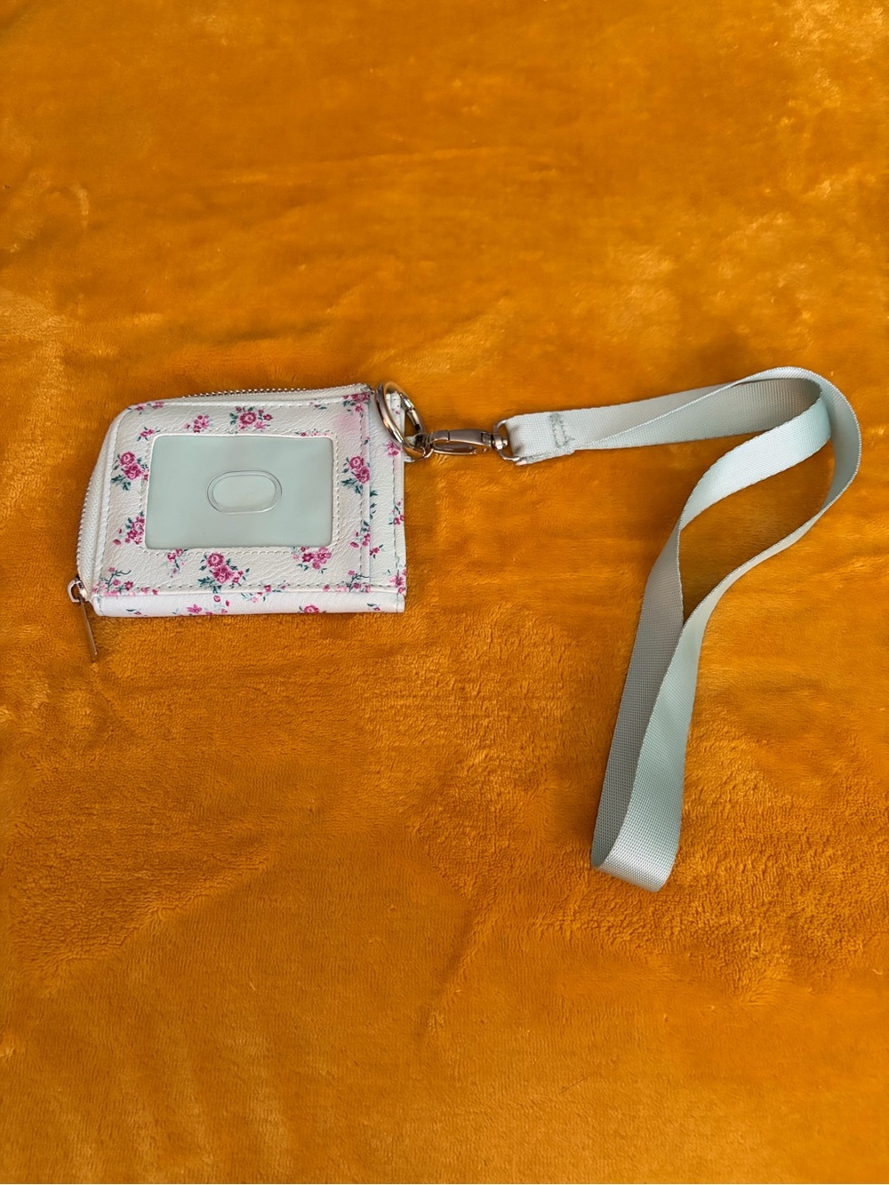 Floral Wristlet Wallet ID Holder Zip Around Card Case Coquette